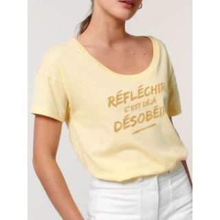 T-shirt femme ''Réfléchir''