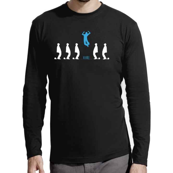 T-shirt manches longues homme "Ouvrir son esprit"