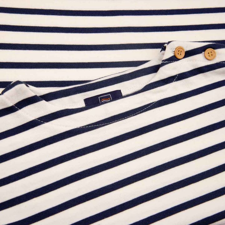 Mariniere enfant en coton épais crevette