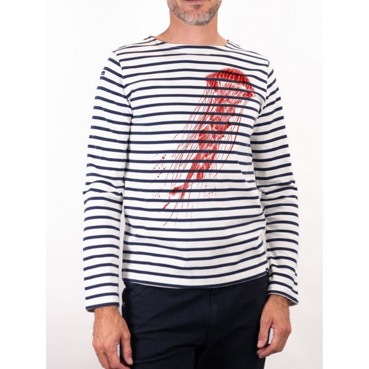 Marinière homme Bosco manches longues en coton biologique