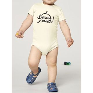 Body bébé ''Demain j'arrête'' (sein)