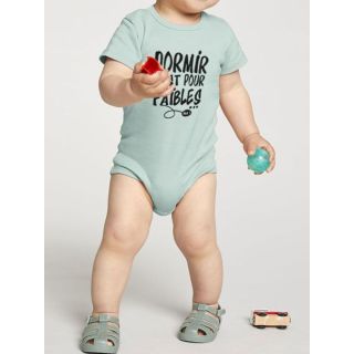 Body bébé ''Dormir c'est pour les faibles''