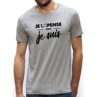 T-shirt homme "Je dépense donc je suis"
