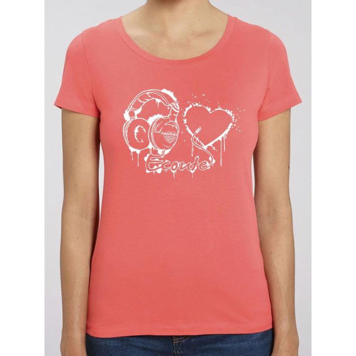 T-shirt femme "ecoute ton coeur"