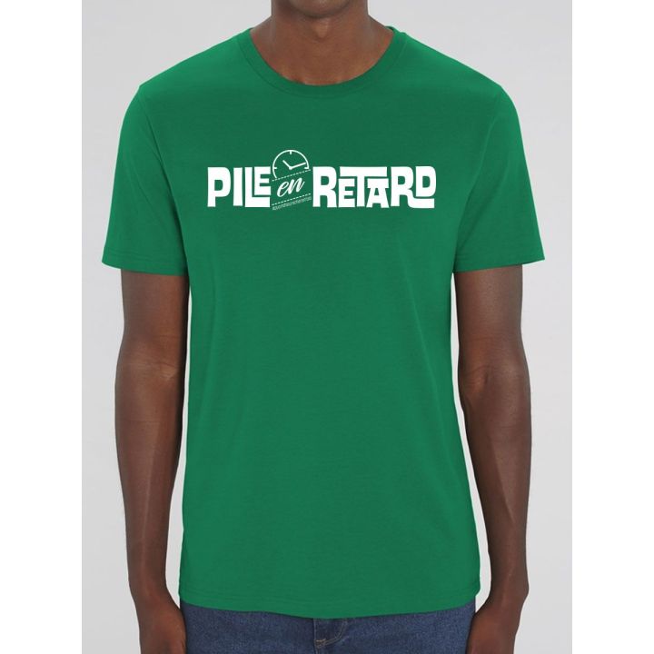 Tee shirt homme "Pile en retard"