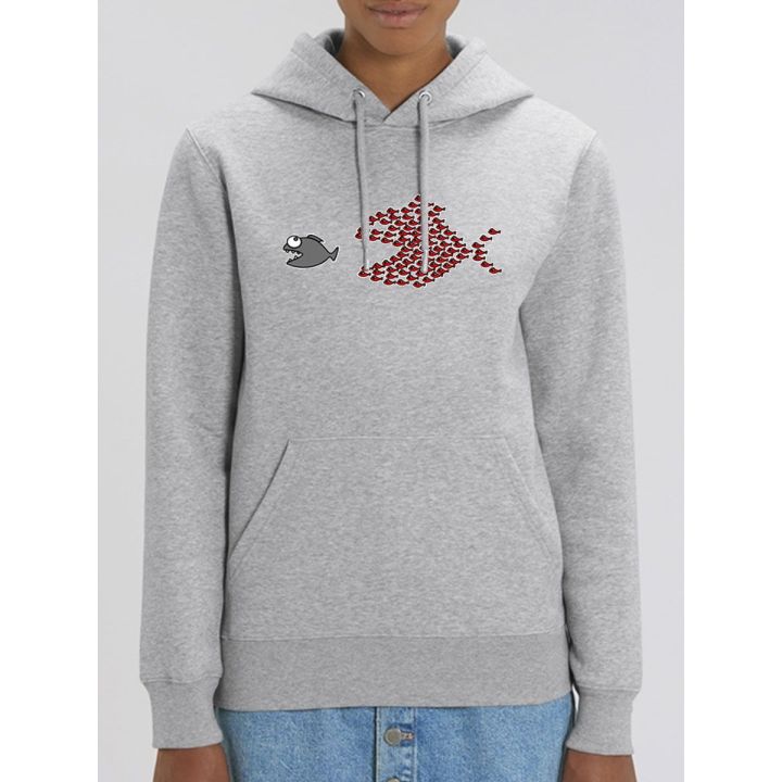 Sweat femme "Poissons unis"