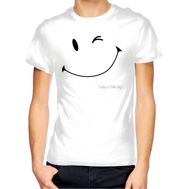 T-shirt homme "TODAY IS SMILE DAY"