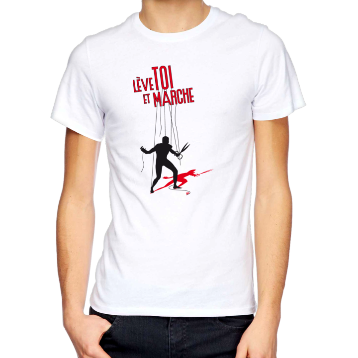 T-shirt homme "Lève toi black"