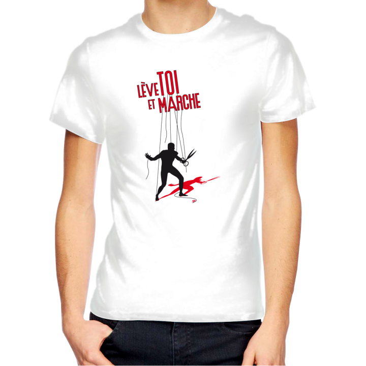 T-shirt homme "Lève toi black"