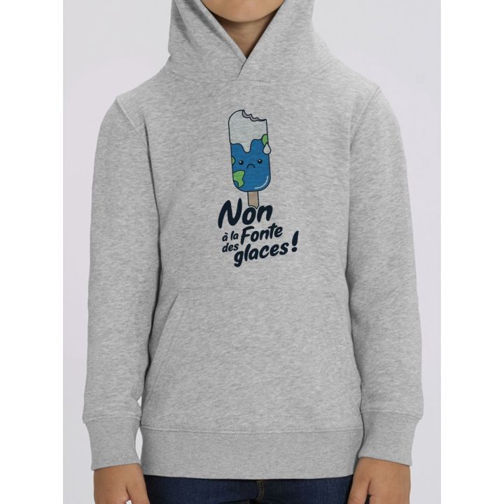 Sweat enfant "Non a la fonte des glaces !"